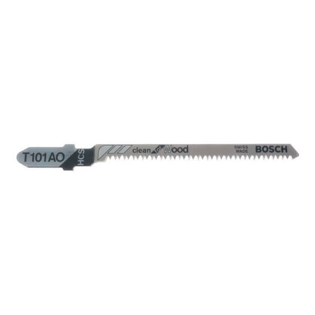 Пилка BOSCH для лобзика T 101 AO Clean for Wood (в упаковке 5 шт.)