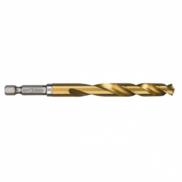 Сверла по металлу Shockwave HSS-G Tin Red Hex. Shockwave HSS-G TiN Red Hex 9.5 mm - 1 pc 48894722