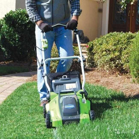 Газонокосилка электрическая GreenWorks GLM1241 2505207 Газонокосилки и сенокосилки