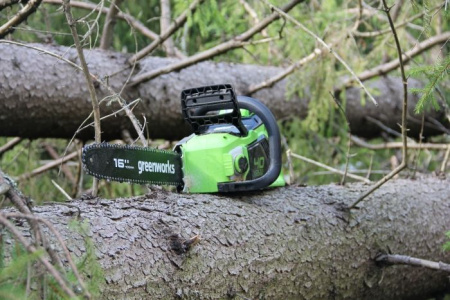 Цепная пила аккумуляторная Greenworks 40V GD40CS18K2 (1хАКБ 2Ач и ЗУ) 40см 2005807UA Цепные пилы