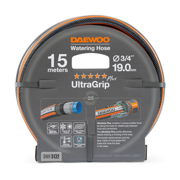 Шланг UltraGrip Plus 3/4 " (19мм) 15 метров DAEWOO DWH 5132 DWH 5132
