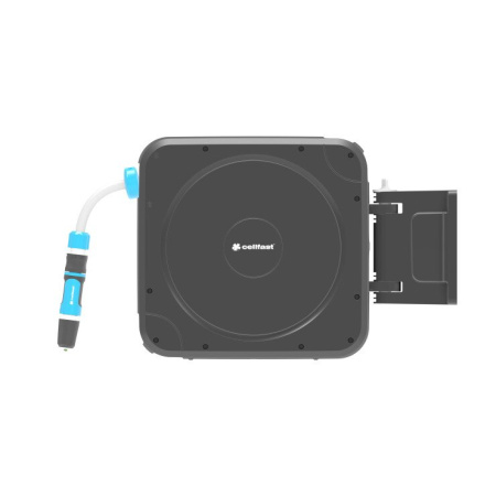 Катушка со шлангом настенная автоматическая Cellfast 20 ERGO 1/2" 20 м, фитинги, комплект для подключения 55-410