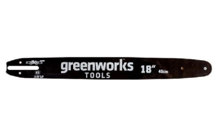 Стальная шина 45 см для цепной пилы Greenworks 20037 220V 2000 ватт 29777