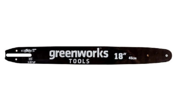 Стальная шина 45 см для цепной пилы Greenworks 20037 220V 2000 ватт 29777 Стальная шина 45 см для цепной пилы Greenworks 20037 220V 2000 ватт 29777