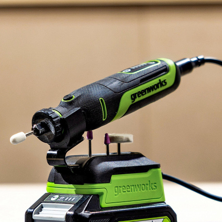 Гравер аккумуляторный Greenworks 24V G24RT (1АКБх2Ач и ЗУ) 3200807CUA Граверы