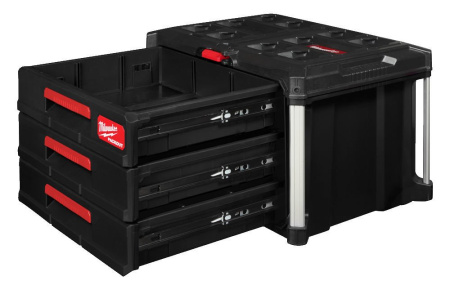 PACKOUT Ящик для инструментов с тремя отсеками Milwaukee 4932472130