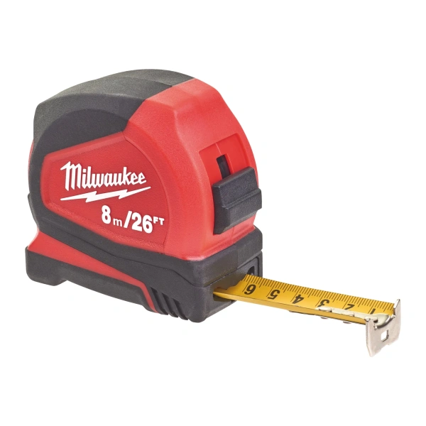 Рулетка Milwaukee Pro Compact 8м-26фт / ширина 25 мм 4932459596