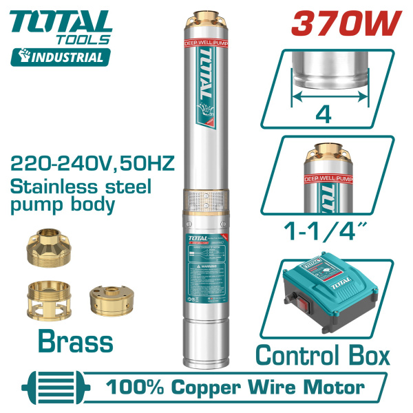 Насос погружной скважинный 4 " TOTAL TWP53706 TWP53706