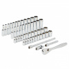 Набор метрических и дюймовых головок с воротком Milwaukee 3/8'' (56 предметов) 4932464946 Набор метрических и дюймовых головок с воротком Milwaukee 3/8'' (56 предметов) 4932464946