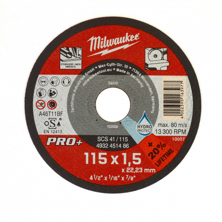 Тонкие отрезные диски по металлу PRO+ SCT 41 / 115 4932451486