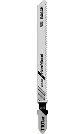 Пилка BOSCH для лобзика T 101 AIF Clean for Hard Wood (в упаковке 5 шт.)