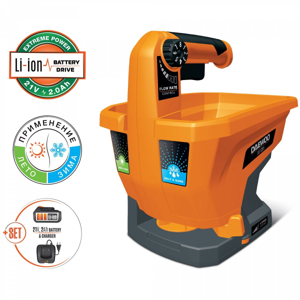 Сеялка-разбрасыватель аккумуляторная DAEWOO DASP 321Li DASP 321Li SET Снегоуборщики