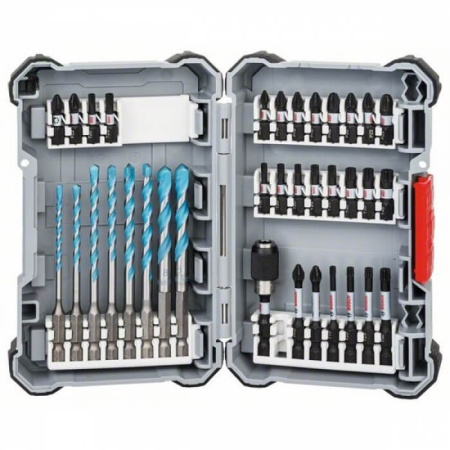 BOSCH Impact Control  L - кейс с набором ударных бит и сверл MultiConstruction 35 шт.