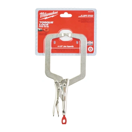 Зажим-струбцина Milwaukee тип С с неподвижными губками 230 мм (9'') TORQUE LOCK  (замена для 48223533) 4932472257