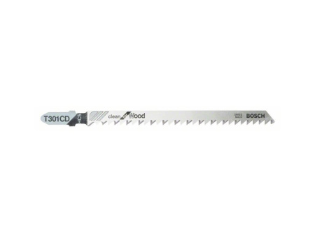 Пилка BOSCH для лобзика T 301 CD Clean for Wood (в упаковке 5 шт.)