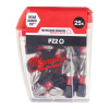 Подарочный набор биты для шуруповерта Milwaukee Shockwave IMPACT DUTY PZ2 X 25 мм (25 шт) + перчатки Milwaukee Cut Level с защитой от минимальных рисков, уровень защиты C/3, размер XL/10 ACC2511012XL