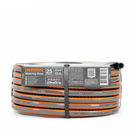Шланг поливочный 5/8 " (15мм) DAEWOO UltraGrip 25 метров DWH 5124