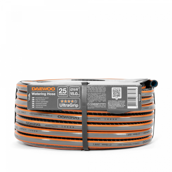 Шланг поливочный 5/8 " (15мм) DAEWOO UltraGrip 25 метров DWH 5124