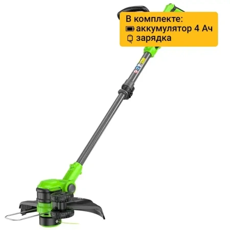 Триммер аккумуляторный Greenworks 40V G40LT331 (1хАКБ 4Ач и ЗУ) 2113507UB