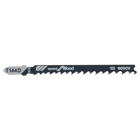 Пилка BOSCH для лобзика T 144 D Speed for Wood (в упаковке 5 шт.)