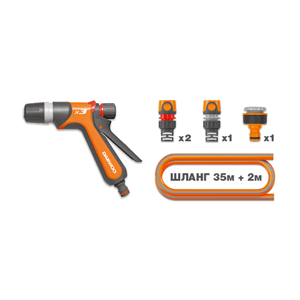 Катушка автоматическая со шлангом Auto Reel x35 и набором для полива DAEWOO DWR 3060 DWR 3060