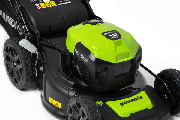 Газонокосилка аккумуляторная Greenworks 40V GD40LM46SP (1хАКБ 5Ач и ЗУ) 2506807UG Газонокосилки и сенокосилки