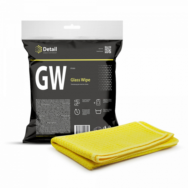 Салфетка для очистки стекла Detail GW "Glass Wipe" 40*40 DT-0243