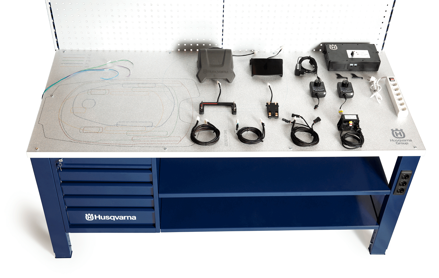 Установка роботов-газонокосилок