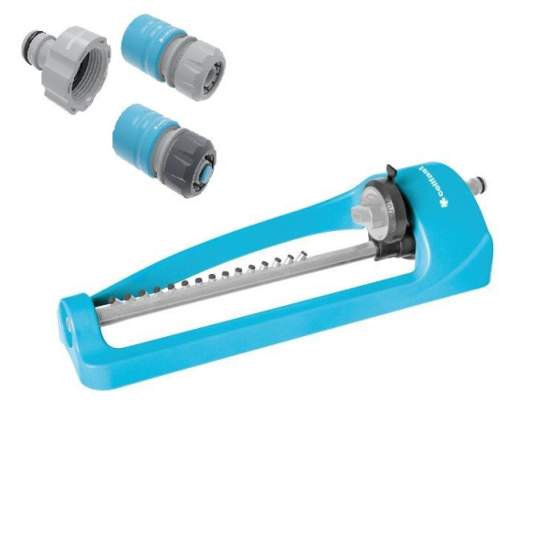 Дождеватель прямоугольный Cellfast ECONOMIC IDEAL 255 м² в комплекте с коннекторами и штуцером 52-569