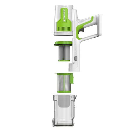Пылесос вертикальный аккумуляторный Greenworks 24V SV24532 (без АКБ и ЗУ) 4702007