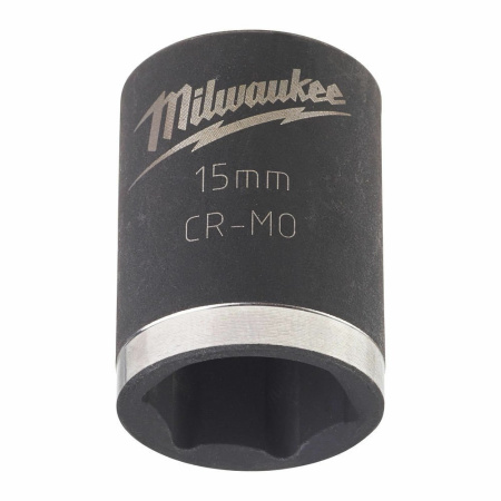 Ударная головка 15 mm 3/8" impact socket - short Milwaukee 4932478014