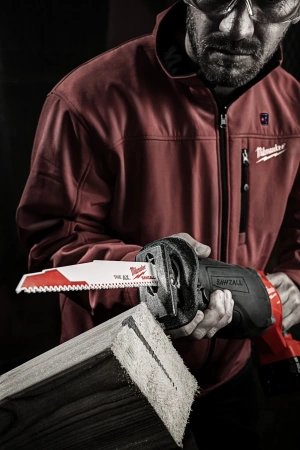 Полотно для сабельной пилы, демонтажное по дереву, дереву с гвоздями, пластику Milwaukee THE AX 300 мм/ шаг зуба 5 мм (5 шт) (экоупак.) (замена для 48005027) 48475027